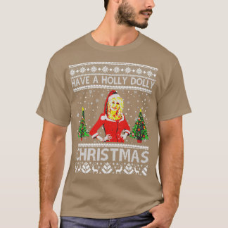Retro Haben Sie eine Holly Dolly Weihnachten Liebe T-Shirt