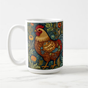 Retro Hahn Boho Chic Landhuhn  Kaffeetasse