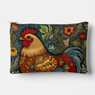 Retro-Hahn Boho-Chic-Landhuhn Zubehörtasche