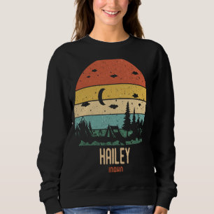 Retro Hailey Idaho Berge Wandern Vintager Sonnenun Sweatshirt