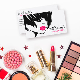 Retro Hair and Beauty Make-up Artist Visitenkarte