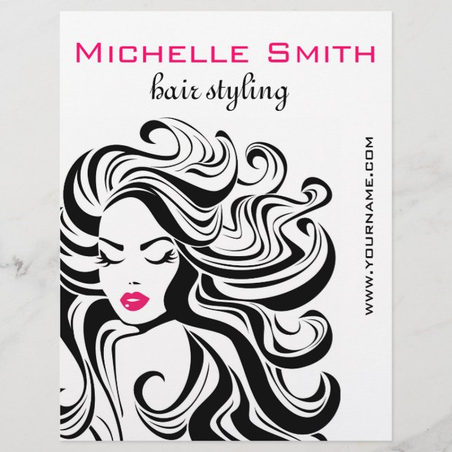 Retro Hairstyling-Marketing Flyer (Vorne)