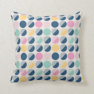 Retro Halbrund-Muster Kissen