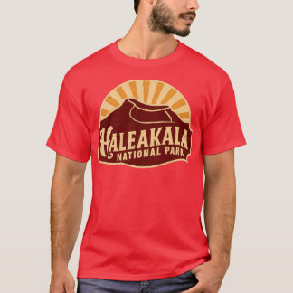 Retro Haleakala Nationalpark Emblem T-Hemd T-Shirt