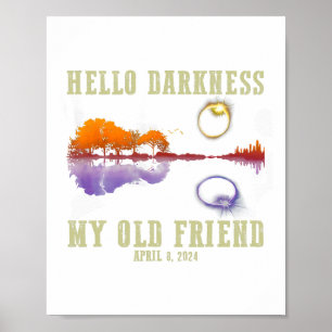 Retro Hallo Dunkelheit Mein alter Freund Funny Tot Poster