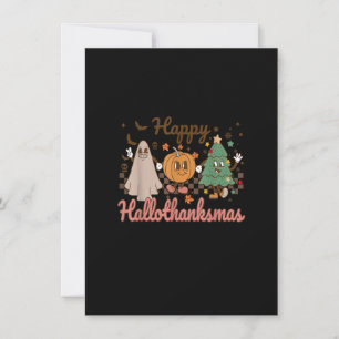 Retro Hallothanksmas Halloween Erntedank Christ Einladung