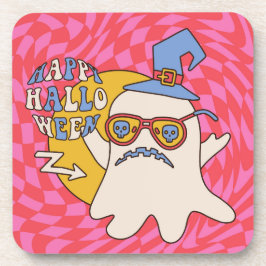 Retro Halloween Art Print Getränkeuntersetzer