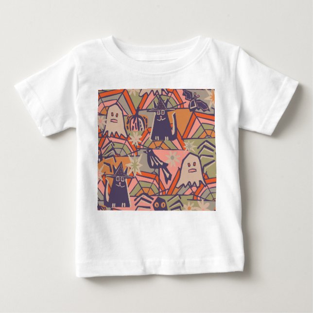 Retro Halloween Baby T-shirt (Vorderseite)