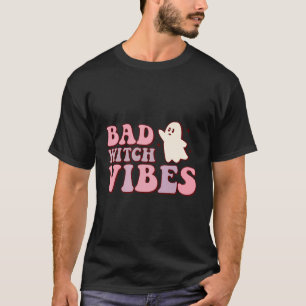Retro Halloween Bad Witch Vibes T-Shirt