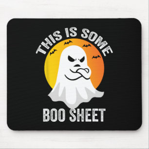 Retro Halloween Boo Ghost-Kostüm Das ist ein bissc Mousepad