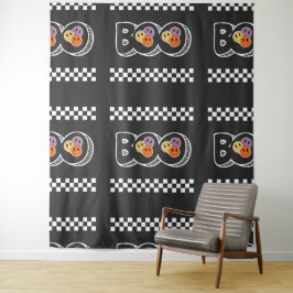 Retro Halloween Boo Niedlich Wandteppich