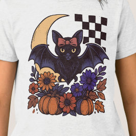 Retro Halloween-Boot mit mondgotischer Ästhetik Tri-Blend Shirt