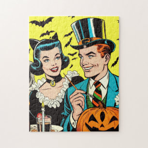 Retro Halloween Comic Puzzle