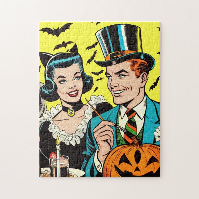 Retro Halloween Comic Puzzle (Vertikal)