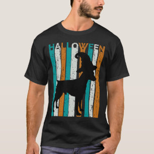 Retro-Halloween-Dobermann-Silhouette Vintage Cool T-Shirt
