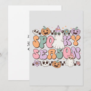 Retro Halloween Einladung