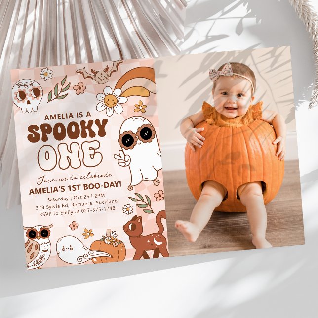 Retro Halloween Foto Einladung (Von Creator hochgeladen)