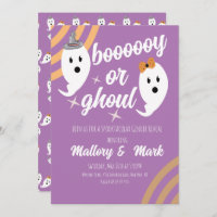Retro Halloween Gender Reveal Groovy Party
