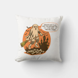 Retro Halloween Ghost Safety - Bleibe Safe Kissen