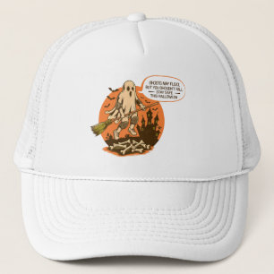 Retro Halloween Ghost Safety - Bleibe Safe Truckerkappe