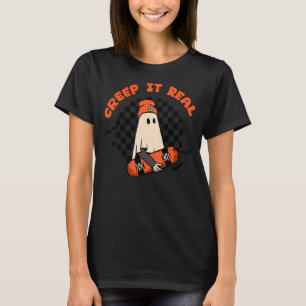 Retro Halloween Grusel ist echt Vintage Geist Hall T-Shirt