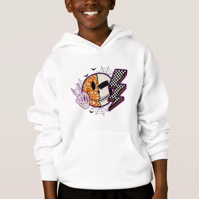 Retro Halloween Hoodie (Vorderseite)