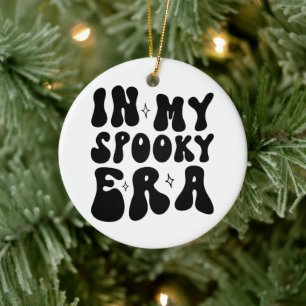 Retro Halloween in meiner gruseligen Ära vintage H Keramik Ornament