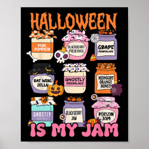 Retro Halloween ist mein Jam Spookosaison Beängsti Poster