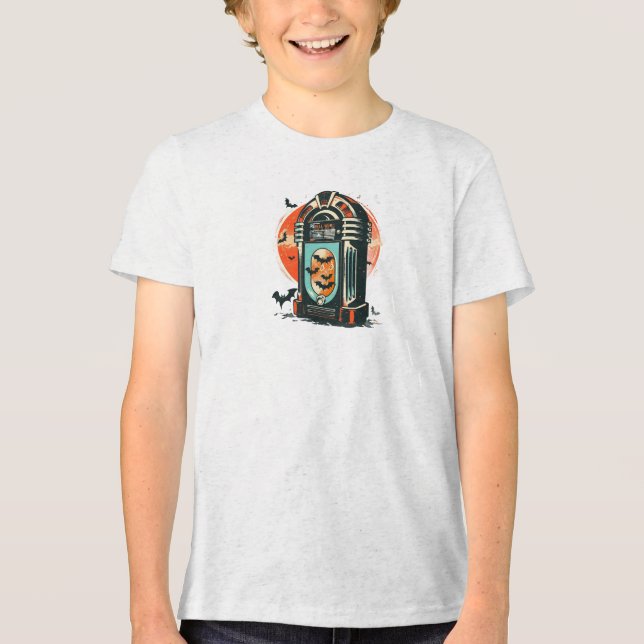 Retro Halloween Jukebox T - Shirt (Vorderseite)