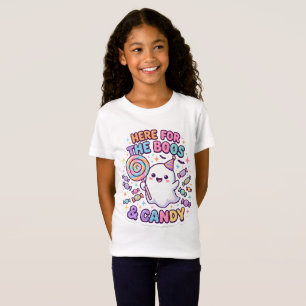 Retro-Halloween-Kinder-T-Shirt, Spuk und Süßigkeit T-Shirt