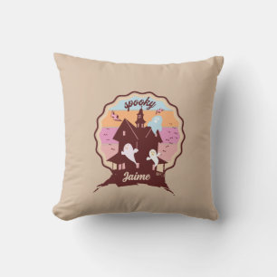 Retro Halloween Kostüm Spooky Spuk House Ghost Kissen