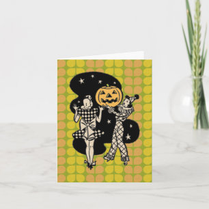 Retro Halloween Ladlies Karte