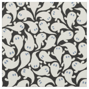 Retro Halloween Muster im Vintagen Cartoon Stil. Stoff