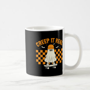 Retro Halloween Niedlich Ghost Halloween Creep It Kaffeetasse