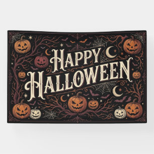 Retro-Halloween-Party-Banner Halloween-Dekoration Banner