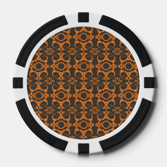 Retro-Halloween-Party Pokerchips (Vorderseite)