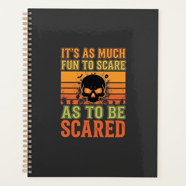 Retro-Halloween-Schreck-Schädel-Design_1 Planer (Vorderseite)