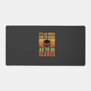 Retro-Halloween-Schreck-Schädel-Design_1 Schreibtischunterlage
