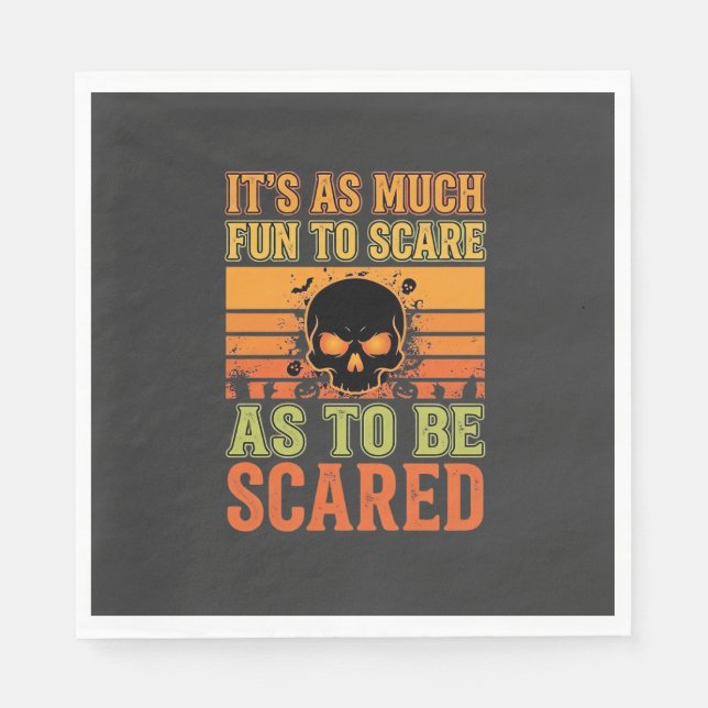 Retro-Halloween-Schreck-Schädel-Design_1 Serviette (Vorderseite)