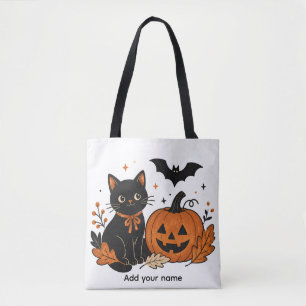 Retro-Halloween-Schwarze-Katze-Kürbis-All-Over-Pri