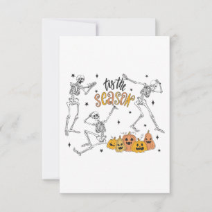 Retro Halloween Shirt, lustiges Halloween-Skull Dankeskarte