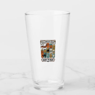 Retro-Halloween-Shirt mit vintage-spooky gestreift Glas