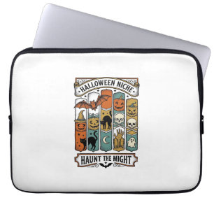Retro-Halloween-Shirt mit vintage-spooky gestreift Laptopschutzhülle