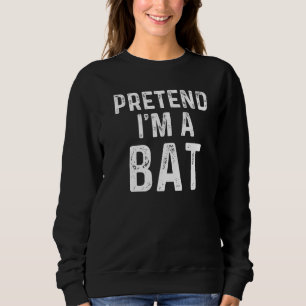 Retro Halloween, so als wäre ich ein Bat Easy Lazy Sweatshirt