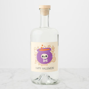 Retro Halloween Spooky Tränenelixier Alkoholflaschenetikett
