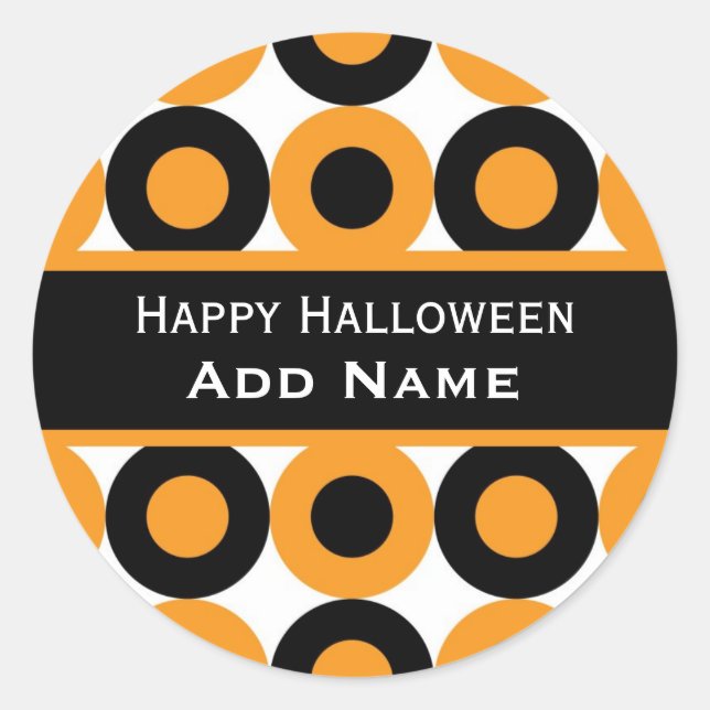 Retro Halloween Sticker (Vorderseite)
