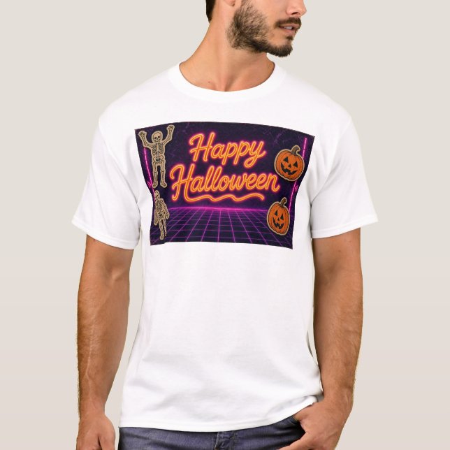 Retro-Halloween-T-Shirt T-Shirt (Vorderseite)
