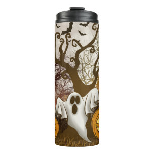 Retro Halloween Thermosbecher