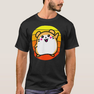 Retro Hamster Sunset T-Shirt