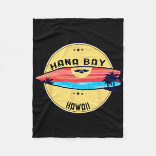 Retro Hana Y Hawaii Strand Surfen Fleecedecke
